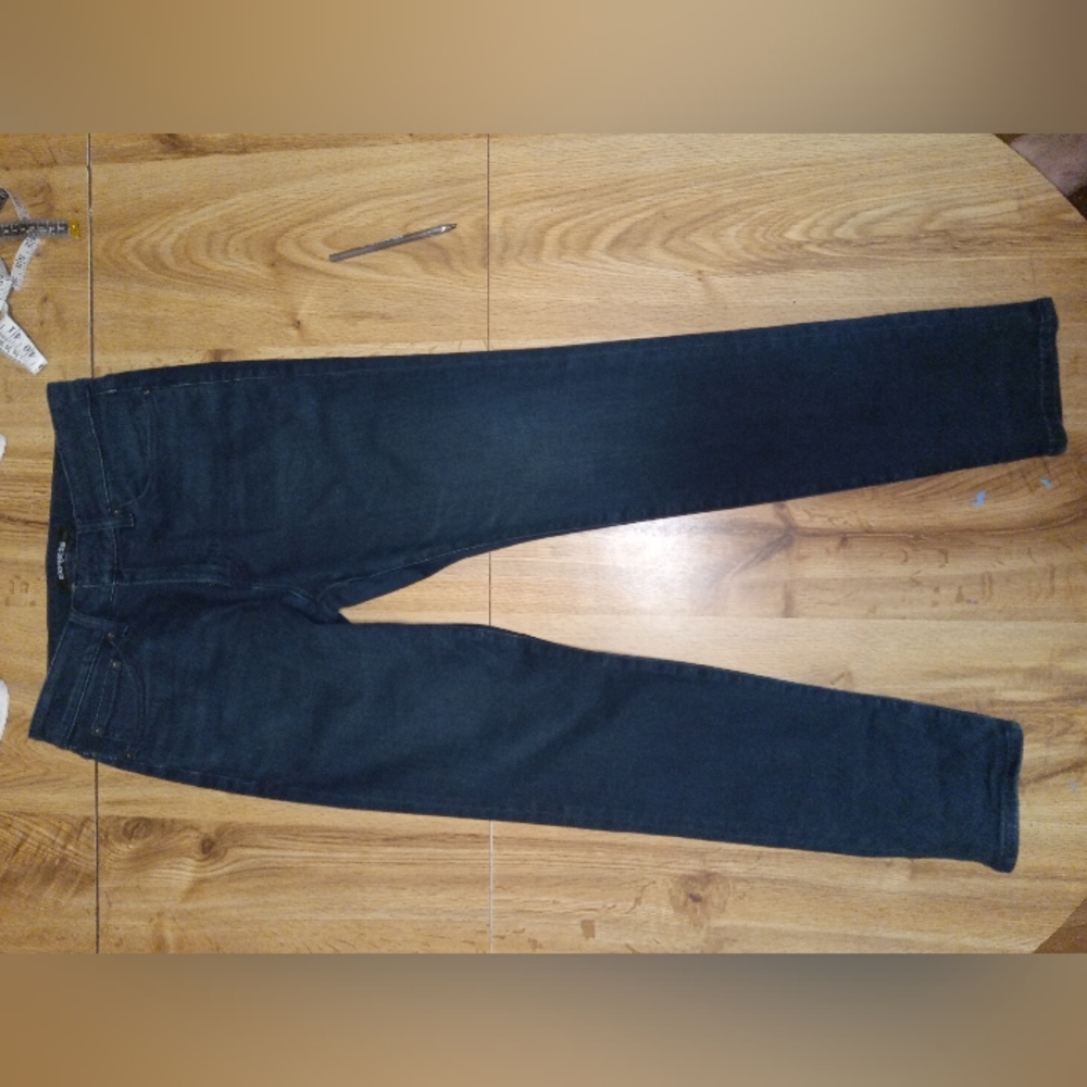 Express Men's Straight Jeans - Dark Blue